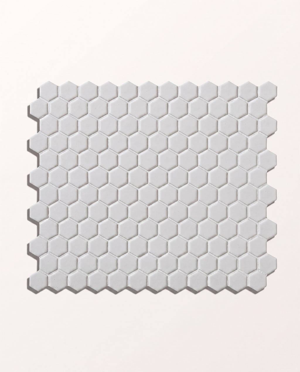 Mono Hex Porcelain Mosaic Blanc