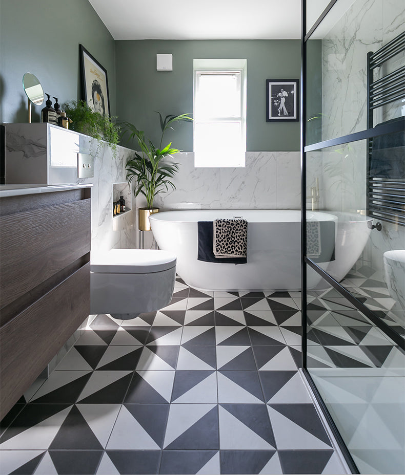 Parisian Café Porcelain Tri Black
