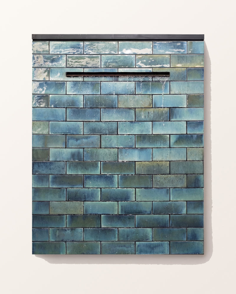 Pottery Porcelain Ocean Blue Brick