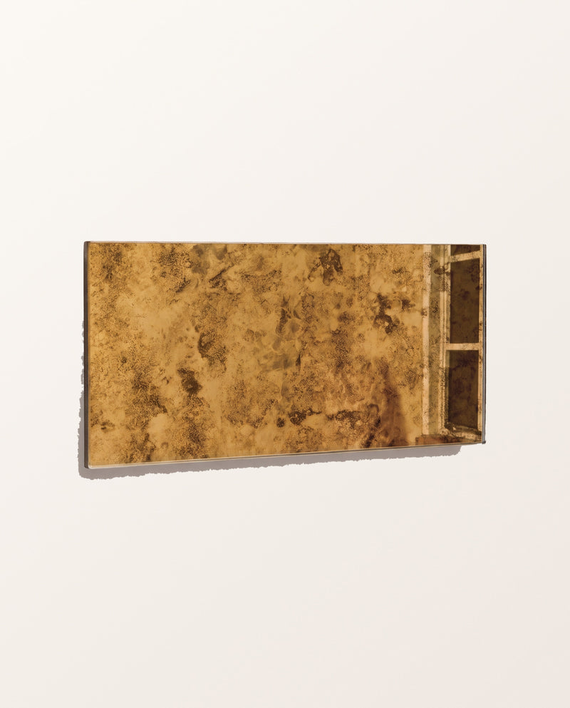 Rococo Glass Mirror Brass