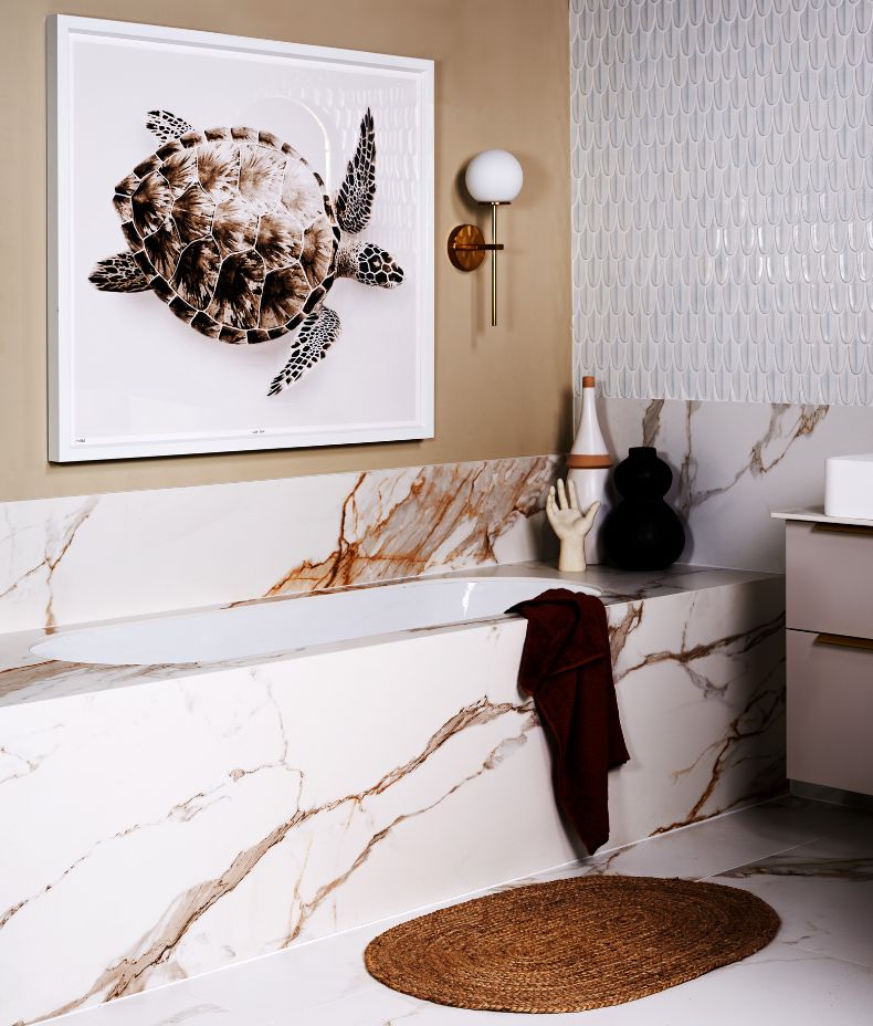 Sculpture Grande Porcelain Calacatta Maximus
