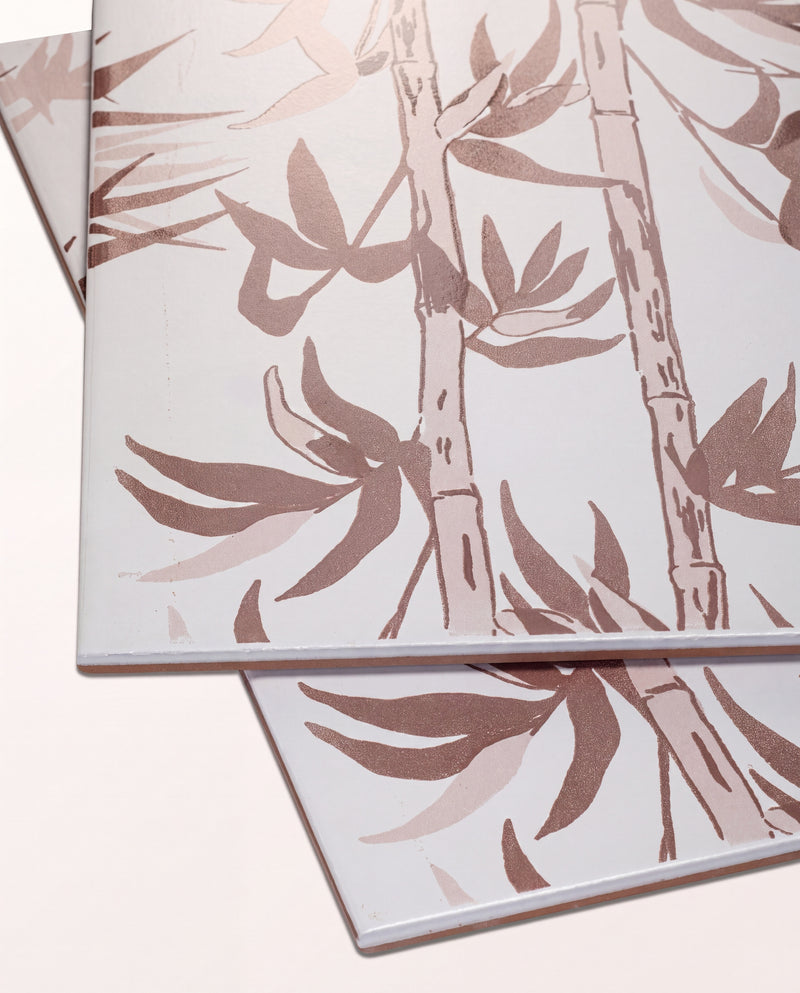 Silk Screen Ceramic Lantau Bamboo Chocolate