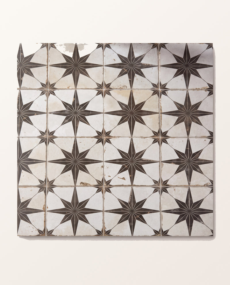 Spitalfields Ceramic Retro Star Black
