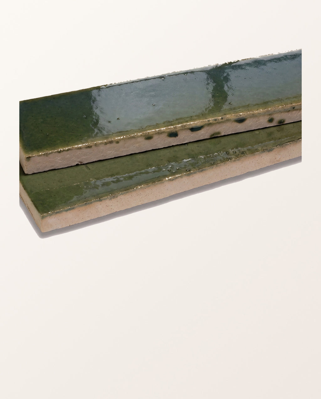 Stone Glaze Ceramic British Green Gloss Brick