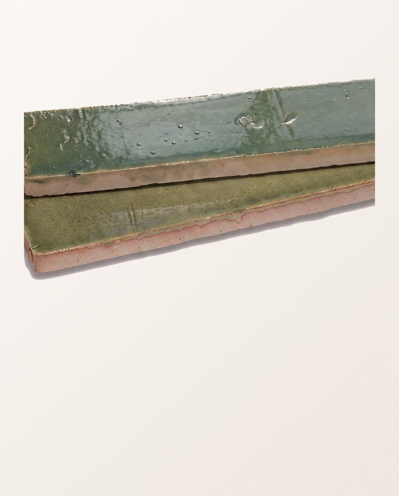 Stone Glaze Ceramic Olive Leaf Gloss Brick