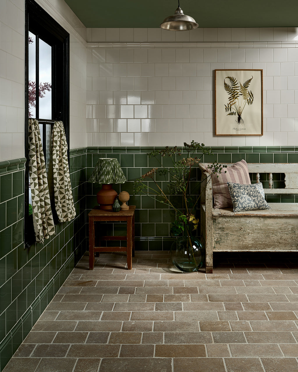 Victorian Style™ Wall Ceramic Cotton White Square