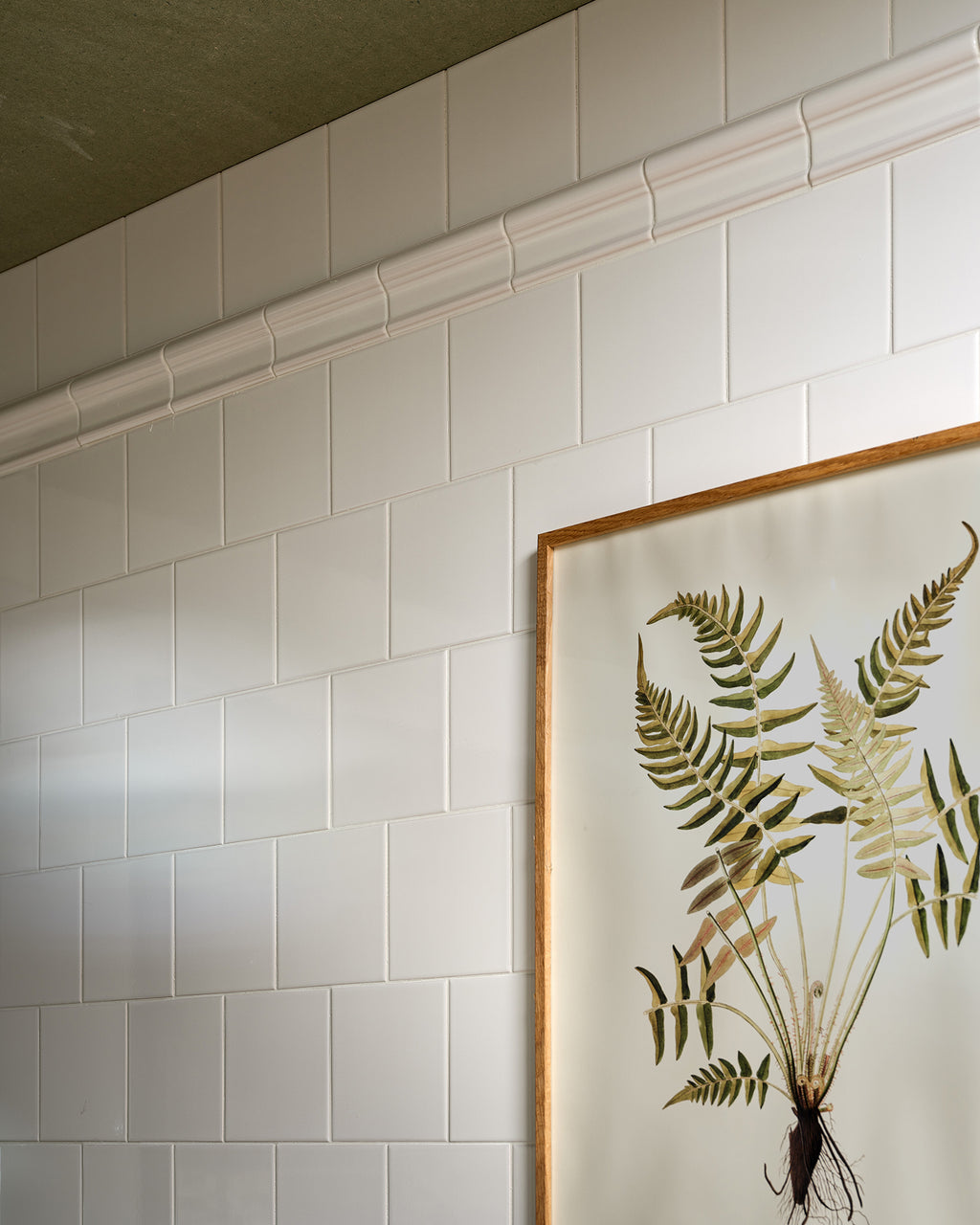 Victorian Style™ Wall Ceramic Cotton White Dado