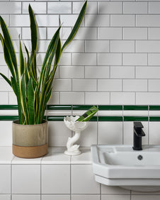 Victorian Style™ Wall Ceramic Olive Green Simple Beading Crackle Glaze|Shown with Victorian Style Cotton White Simple Beading, Square & Metro|victorian-style-wall-ceramic-cotton-white-simple-beading, victorian-style-wall-ceramic-cotton-white-square, victorian-style-wall-ceramic-cotton-white-metro
