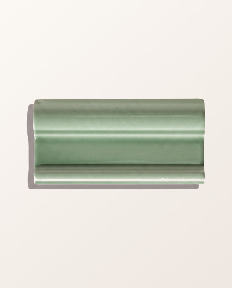 Victorian Style™ Wall Ceramic Cabbage Green Dado
