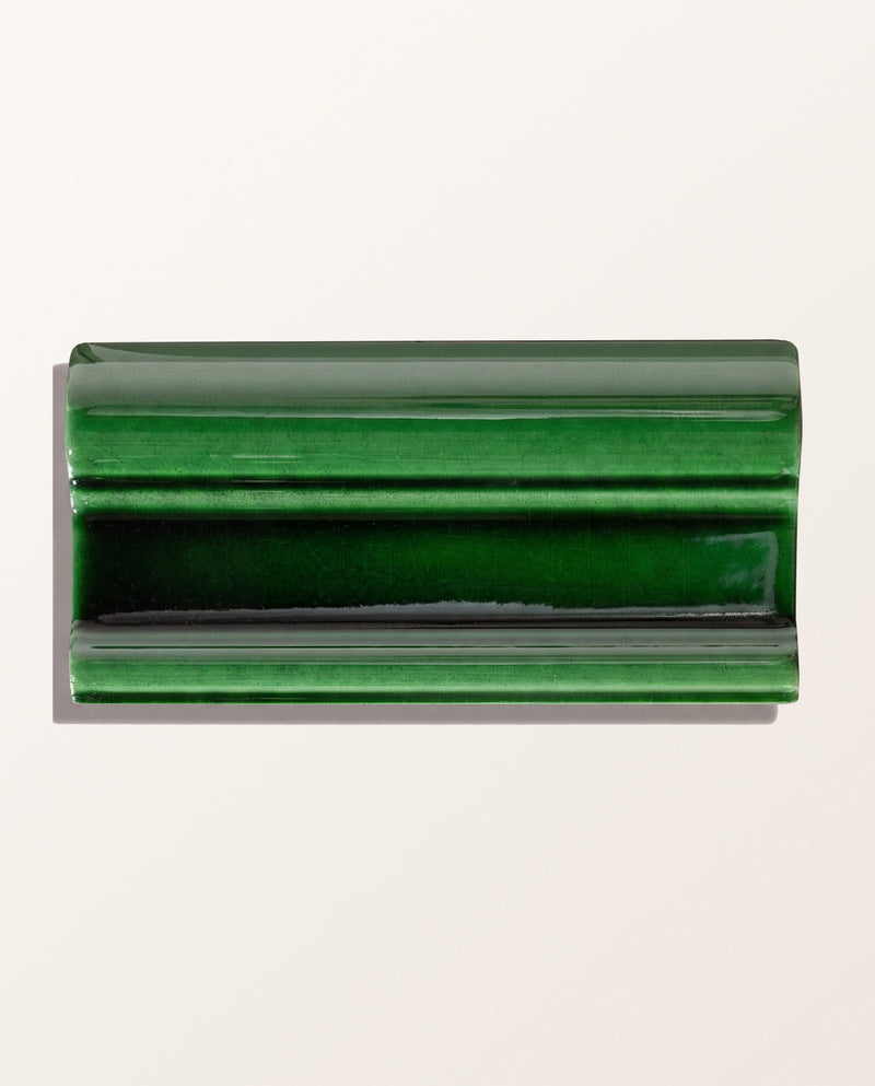 Victorian Style™ Wall Ceramic Olive Green Dado Crackle Glaze