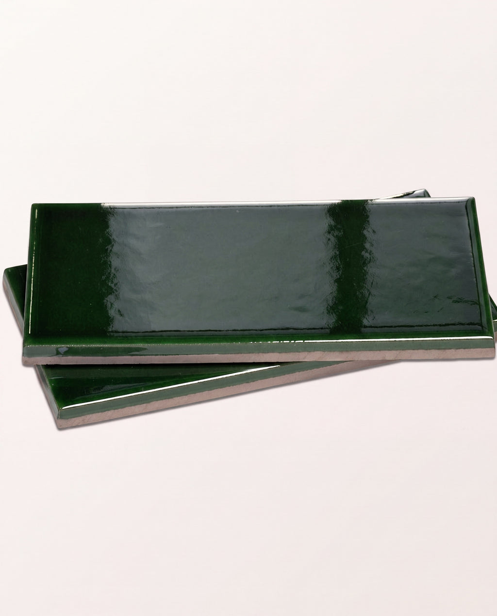 Victorian Style™ Wall Ceramic Olive Green Metro Crackle Glaze