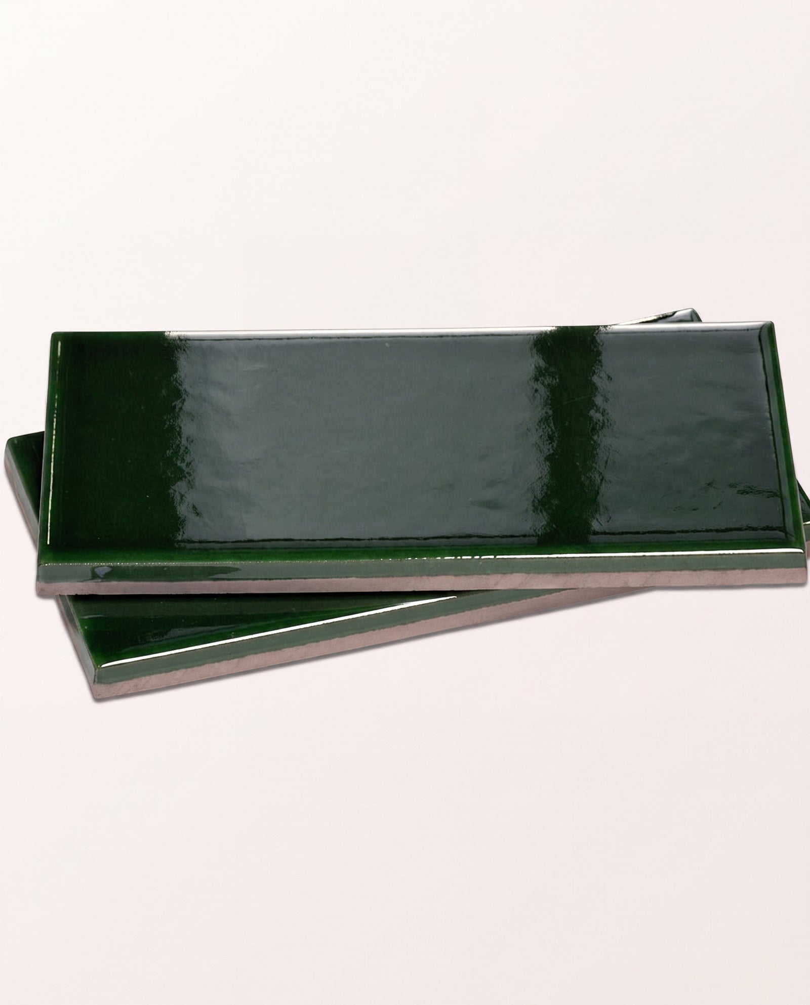 Victorian Style™ Wall Ceramic Olive Green Metro Crackle Glaze
