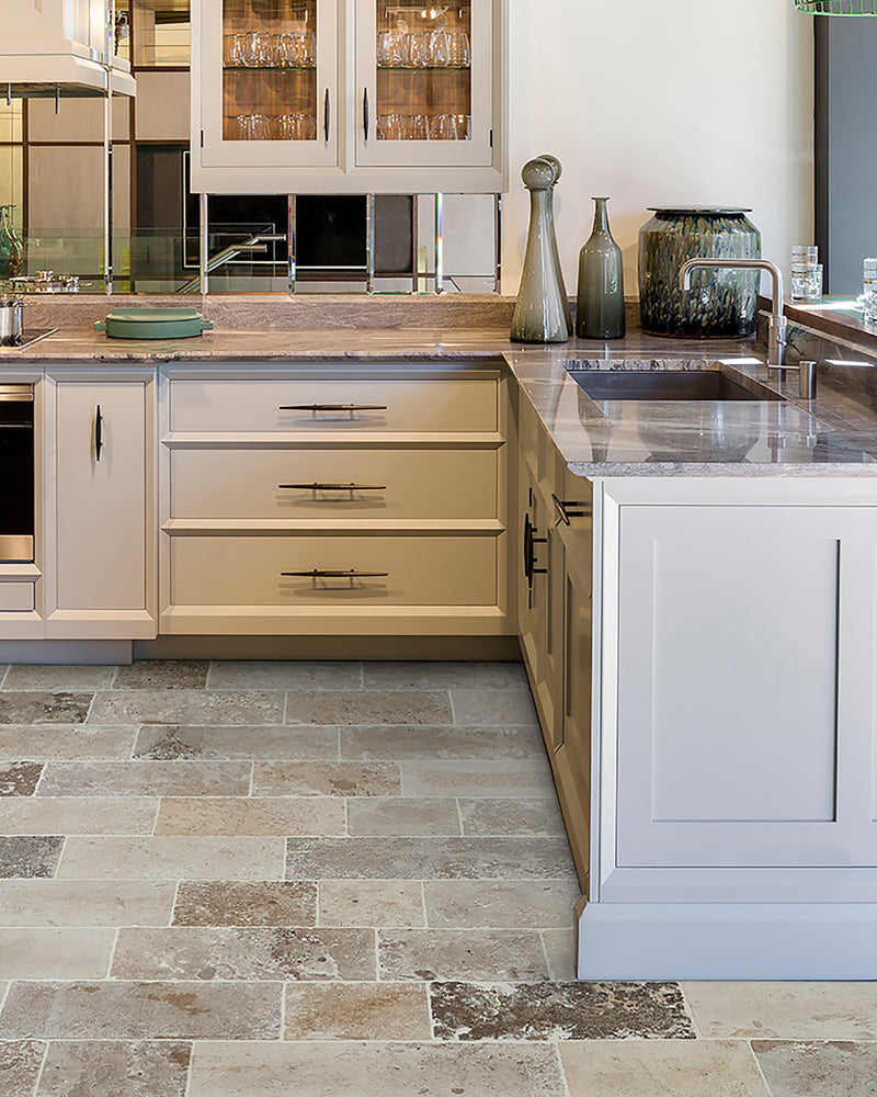 Vieux Bourgogne Limestone Cobbles Weathered Finish